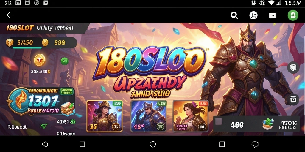 Tampilan antarmuka 180SLOT yang intuitif dan mudah digunakan.