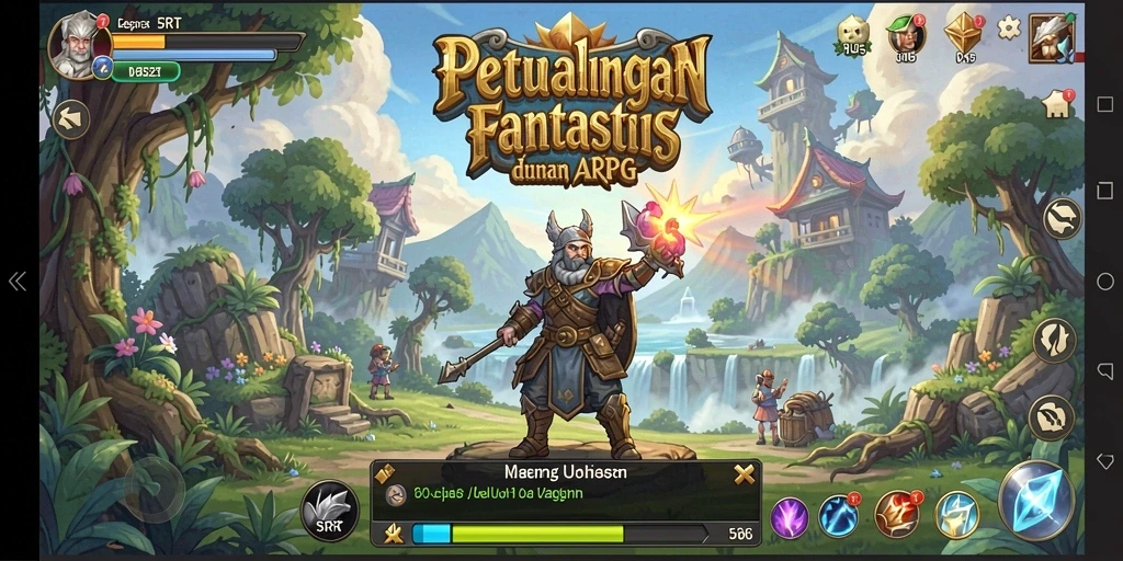 Screenshot utama 5RT menampilkan aksi seru dalam gameplay ARPG.
