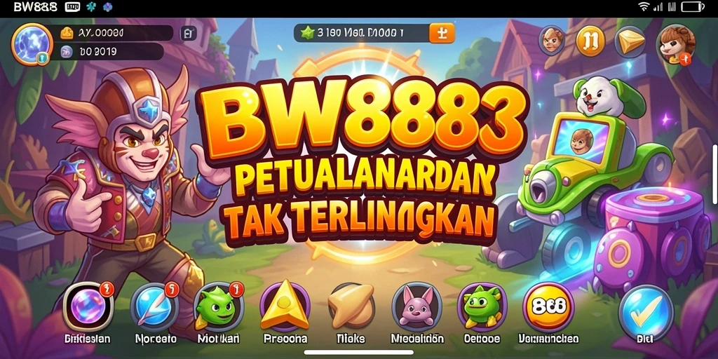 Tampilan menarik gameplay BW888 dalam suasana Arcade yang seru.