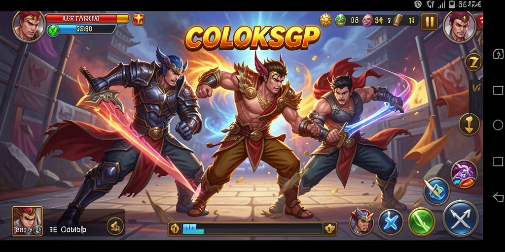 Tampilan gameplay COLOKSGP yang mendebarkan dan penuh aksi.