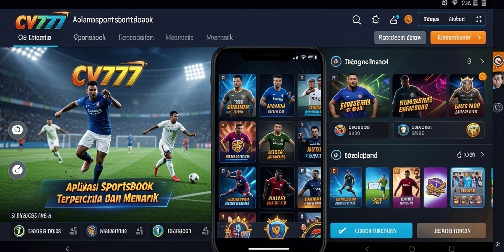 Tampilan gameplay yang menarik dari aplikasi Sportsbook CV777.
