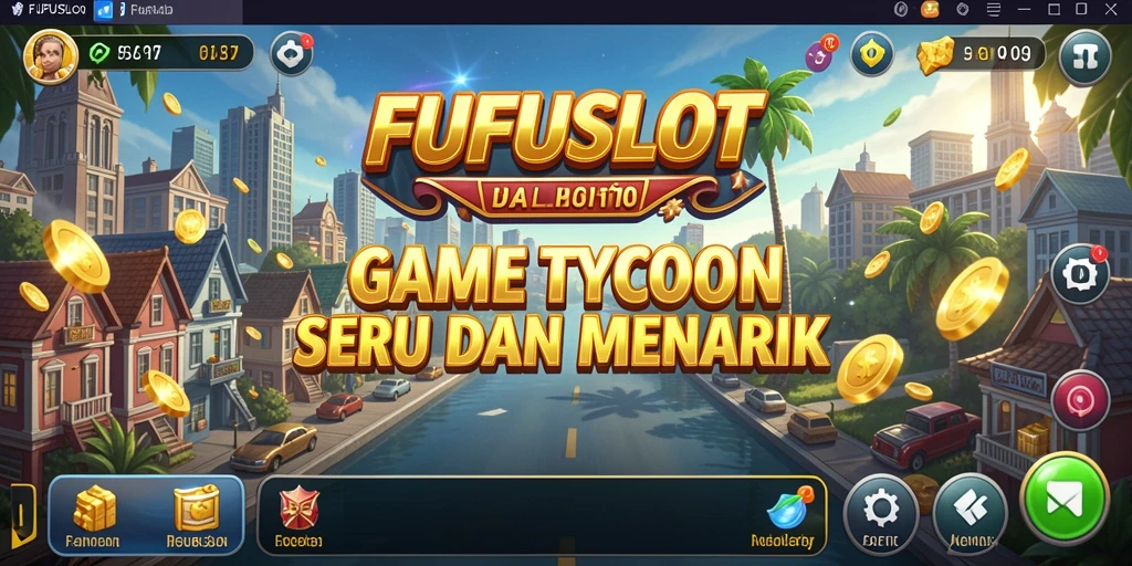 Tampilan gameplay FUFUSLOT yang mendebarkan dengan elemen Tycoon.
