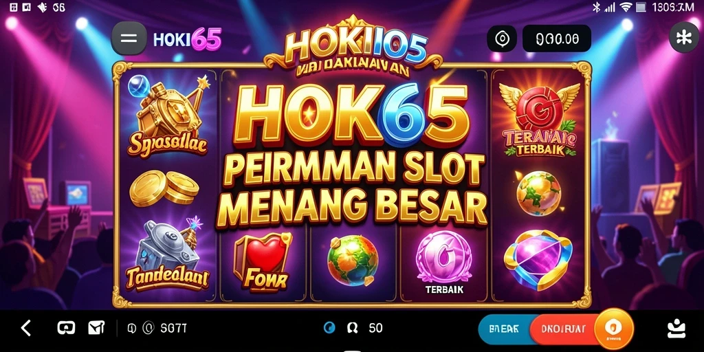 Screenshot HOKI65 menunjukkan keseruan gameplay Slot yang mendebarkan.