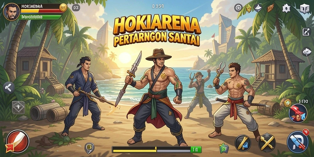Gameplay HOKIARENA yang seru dan penuh warna.