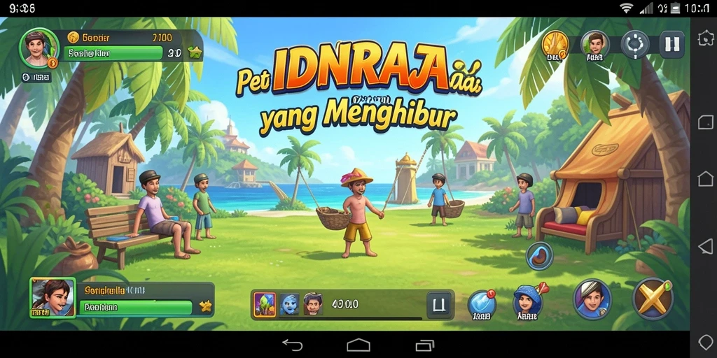 Tampilan gameplay IDNRAJA yang seru dan penuh warna.