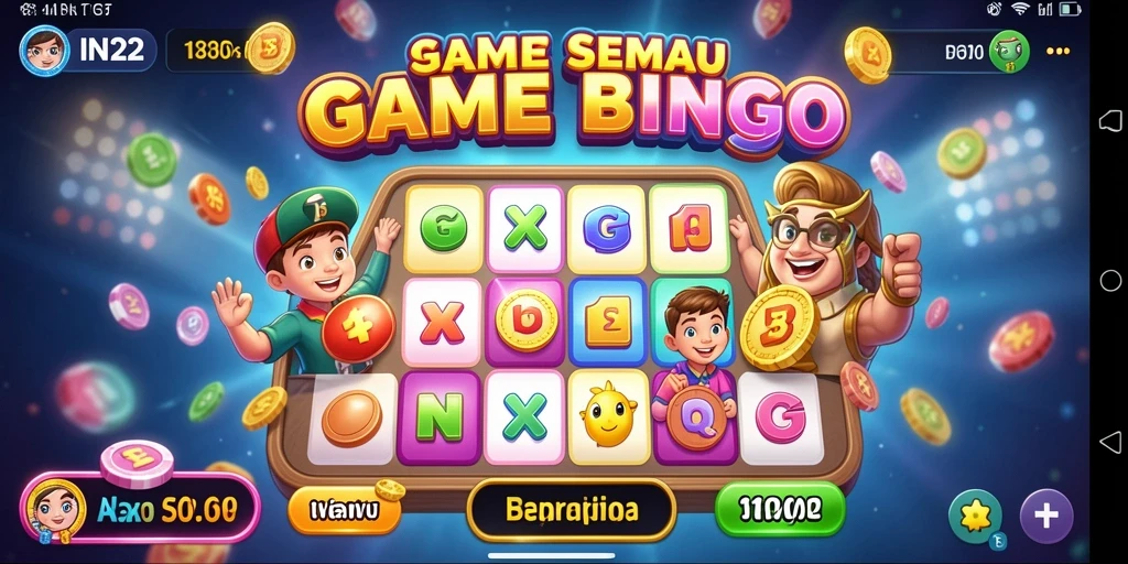 Tampilan menarik dari gameplay Bingo IN22 yang seru.