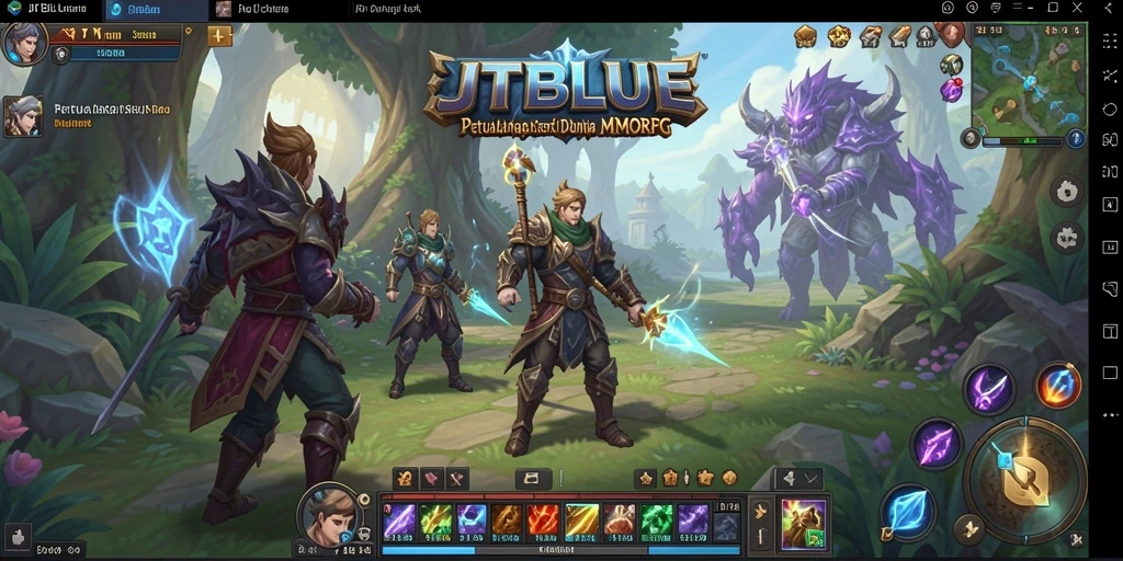 Tangkapan layar menunjukkan aksi seru dalam gameplay JTBLUE yang mendebarkan.