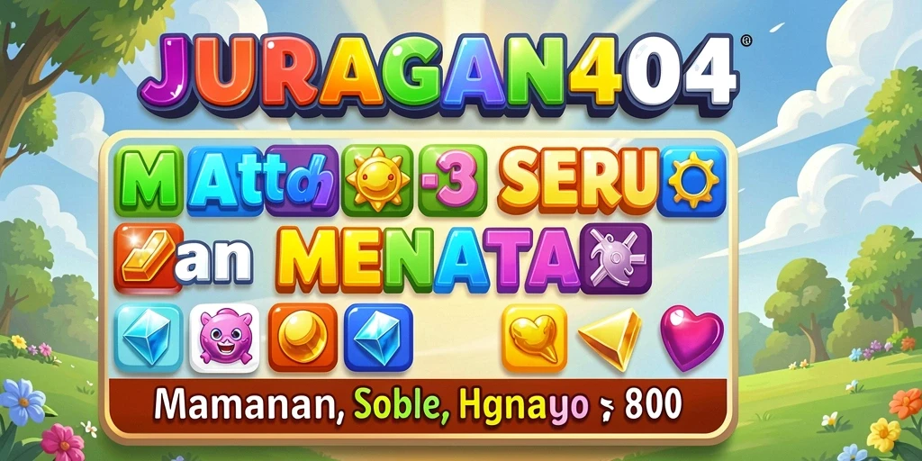 Screenshot gameplay JURAGAN404 menampilkan aksi seru dalam permainan Match-3.