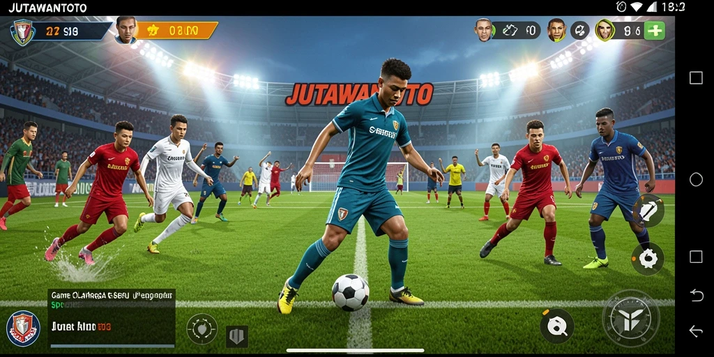Tampilan gameplay seru dalam JUTAWANTOTO dengan berbagai olahraga.
