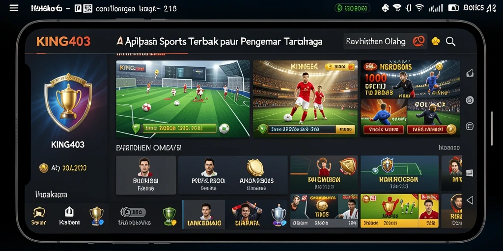 Tampilan menarik dari permainan taruhan olahraga di KING403.