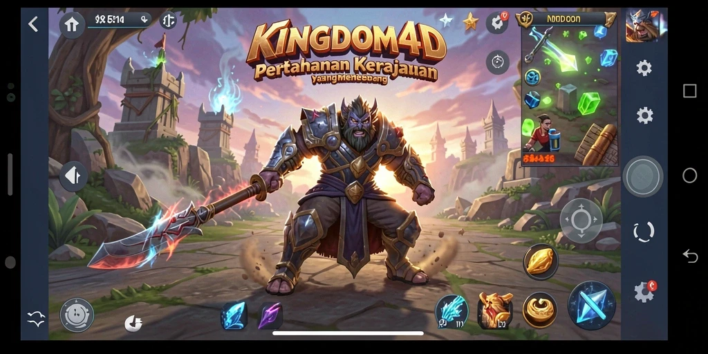Tampilan gameplay KINGDOM4D yang menegangkan dan strategis