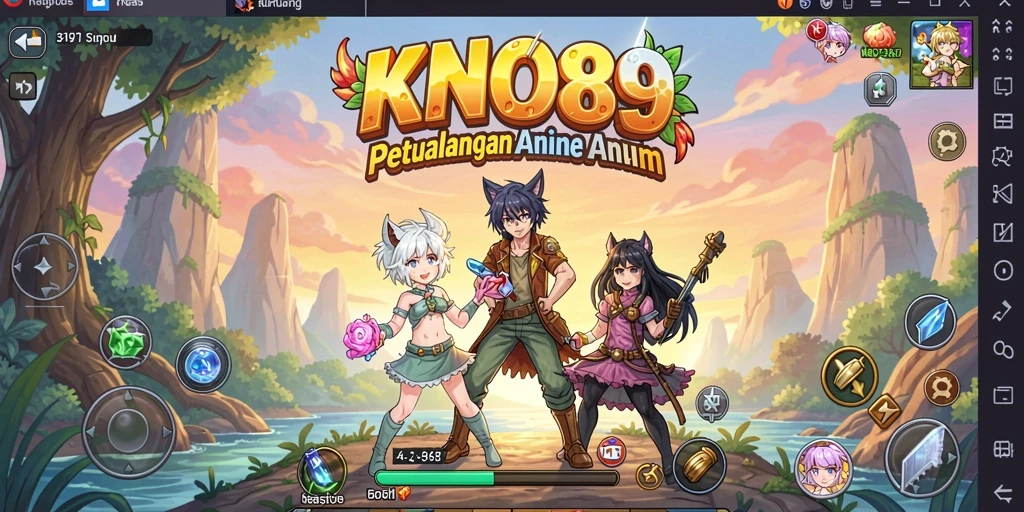 Tampilan gameplay KNO89 yang memikat dan penuh warna.