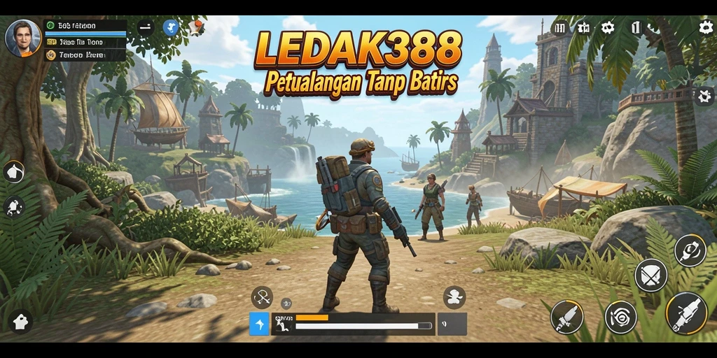 Gameplay LEDAK388 yang menampilkan eksplorasi dunia terbuka yang menakjubkan.