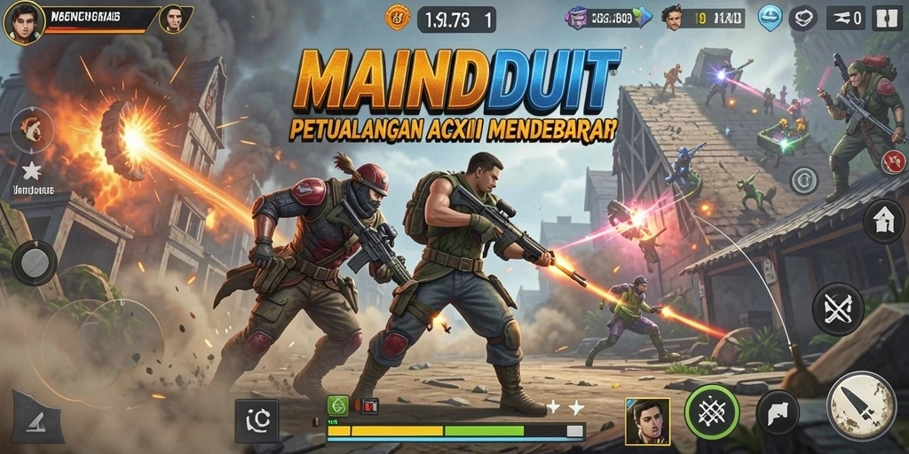 Tampilan menarik dari gameplay aksi yang mendebarkan di MAINDUIT.