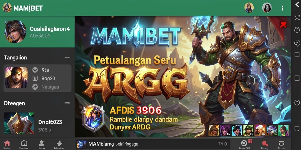Tampilan gameplay ARPG yang mendebarkan di MAMIBET.