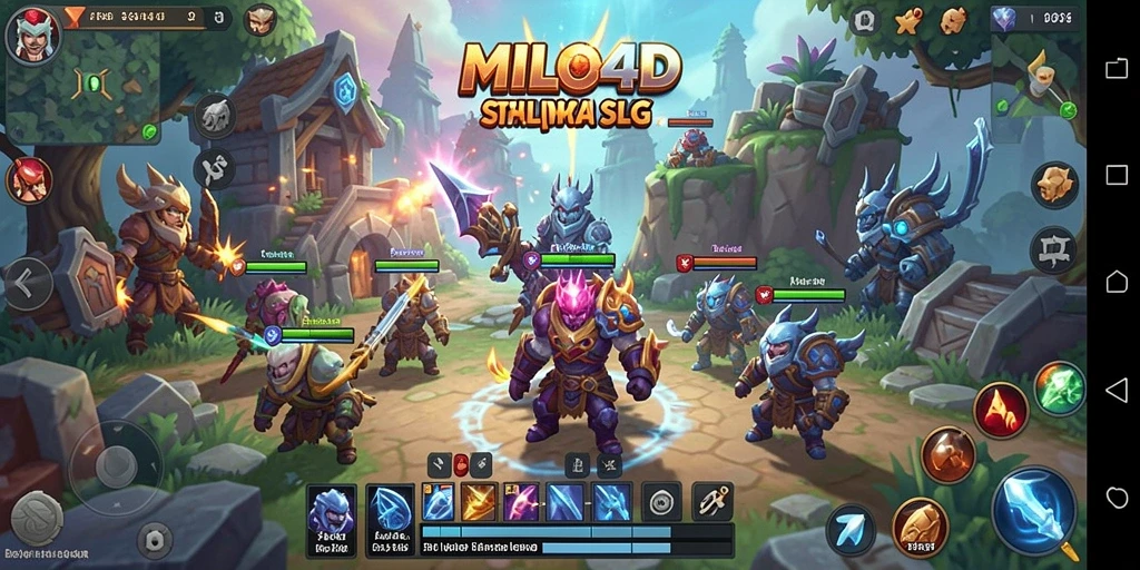 Tangkapan layar gameplay <strong>MILO4D</strong> yang menampilkan strategi pertempuran yang epik.