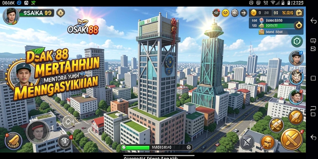 Gameplay OSAKA88 yang seru dan penuh strategi Tower Defense.