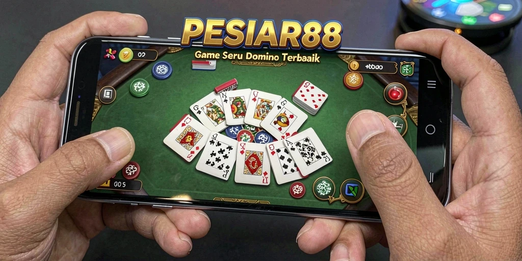 Screenshot utama PESIAR88 menampilkan gameplay seru domino.