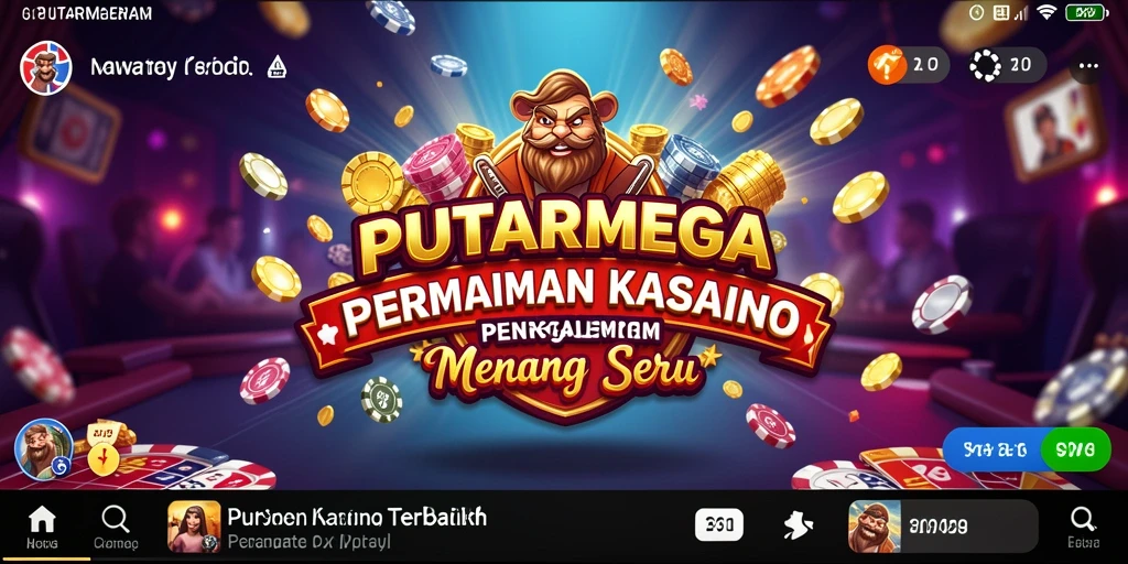 Tampilan gameplay PUTARMEGA yang menegangkan dan penuh aksi.