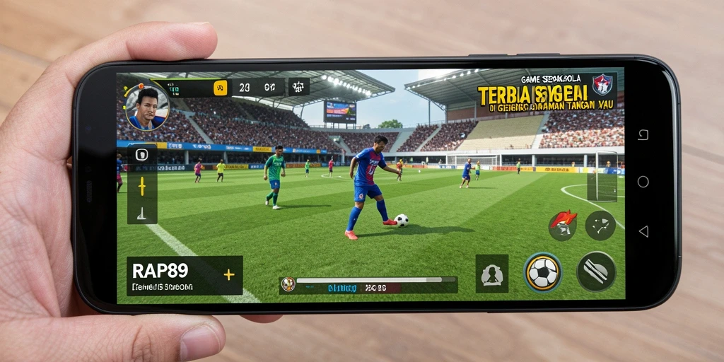 Tangkap layar RAP89 memperlihatkan aksi seru pertandingan sepak bola.