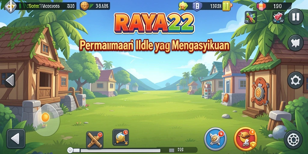 Tampilan gameplay menarik dari RAYA22 dengan mekanisme idle.