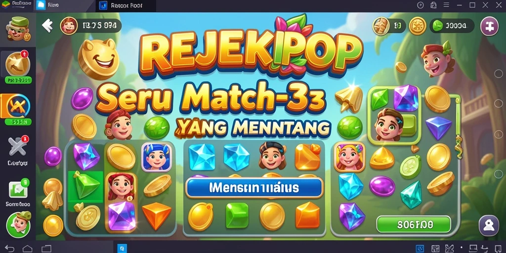 Tampilan gameplay seru dari REJEKIPOP yang menantang.