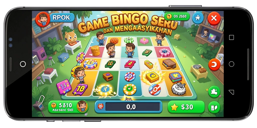 Tangkapan layar RPOK yang menunjukkan permainan Bingo yang menarik.