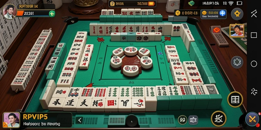 Tampilan gameplay RPVIP5 yang memukau dengan desain Mahjong.