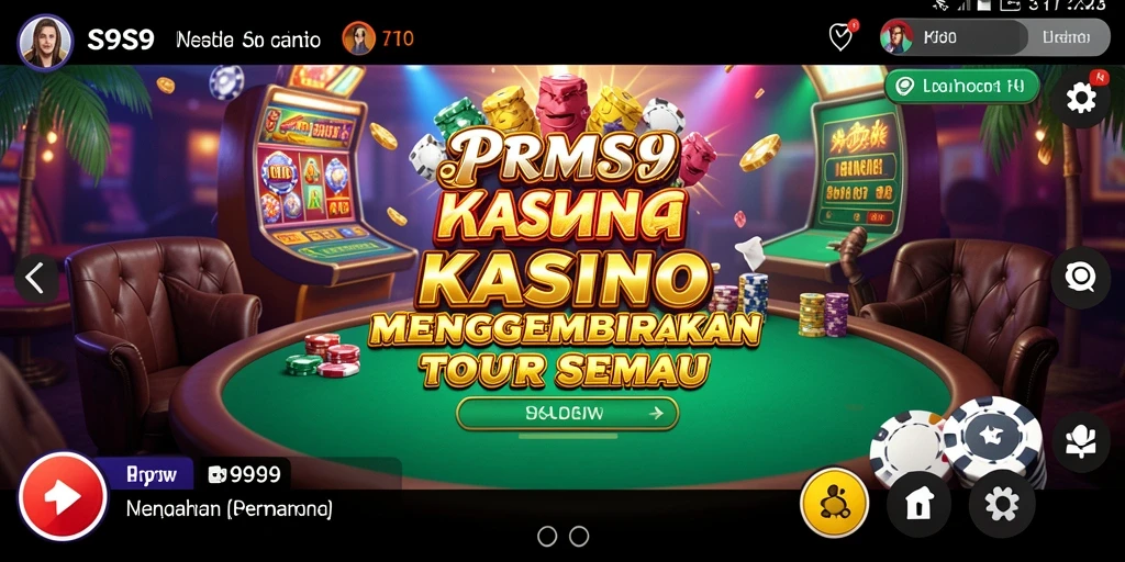 Tampilan utama gameplay kasino S9S9 yang menarik dan interaktif.