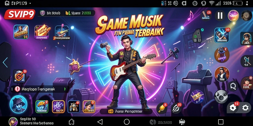 Tampilan menarik dari gameplay SVIP9 yang interaktif dan penuh musik.