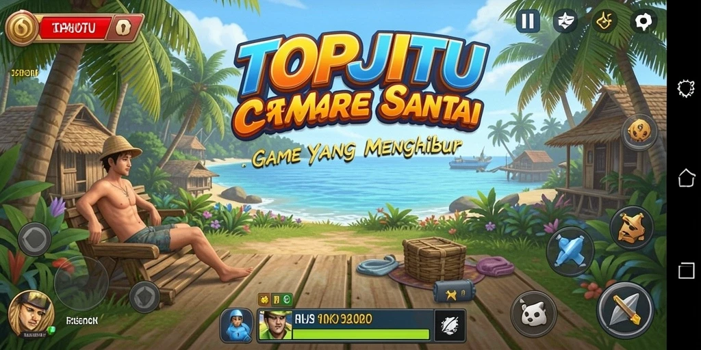 Tampilan layar permainan TOPJITU yang menarik dan seru.