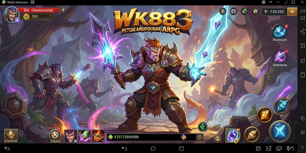 Tangkapan layar gameplay WK888 yang mendebarkan dalam aksi ARPG.