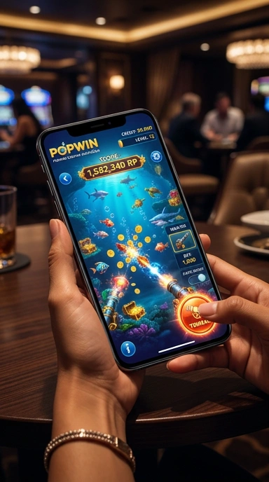 Tampilan beranda popwin yang menarik dan informatif.